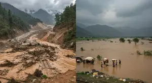 उत्तराखंड-हिमाचल में आसमानी आफत: बद्रीनाथ NH बंद, रेल रूट पर मलबा; 4 जिलों में स्कूल बंद, UP के 24 जिले बाढ़ की चपेट में