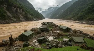 उत्तराखंड में 34 सेकंड की तबाही: धराली में बादल फटने से सेना कैंप बहा, 4 की मौत, 50 से अधिक लापता