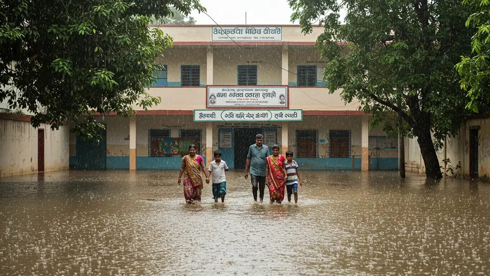 Telangana Bathed in Torrential Rains, Schools Close Amid Flood Chaos