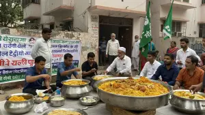 Meat Ban Sparks Outrage: AIMIM Leader Defies Order with ‘Biryani Party’ Protest