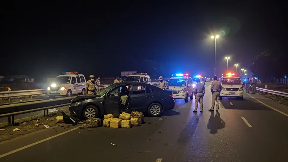 Hyderabad Car Crash Unearths Major Drug Haul