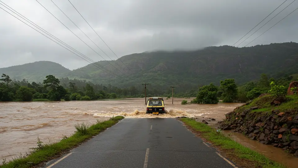 Malnad Region Grapples With Torrential Rains, Red Alert Issued