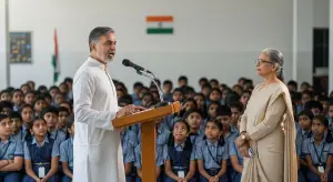 अनुराग ठाकुर का स्कूली छात्रों से संवाद: ‘अंतरिक्ष में पहले व्यक्ति हनुमान थे, नील आर्मस्ट्रांग नहीं’; प्रधानाध्यापक को परंपराओं पर गौर करने की सलाह