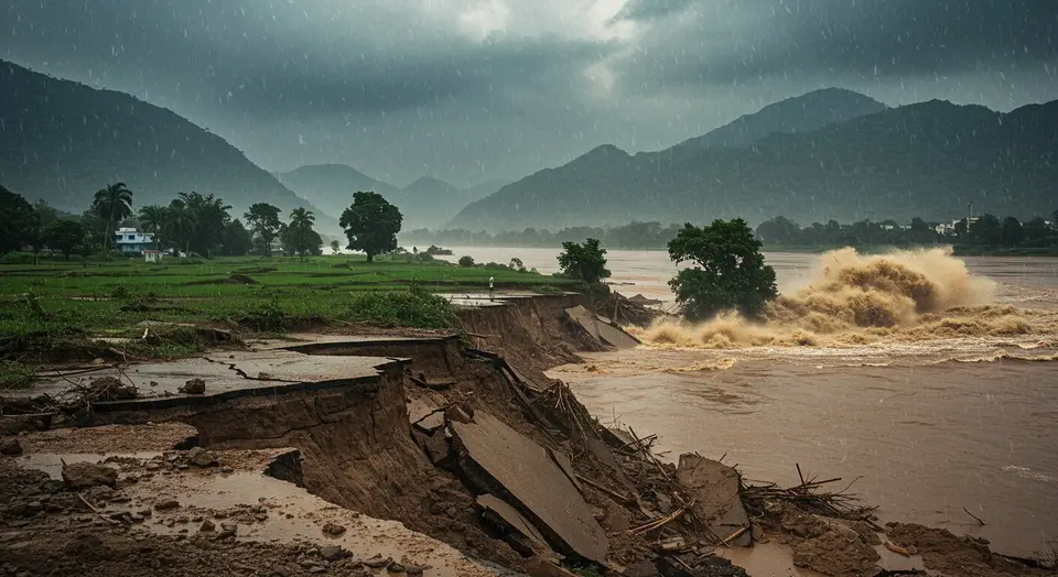 उत्तराखंड, हिमाचल, राजस्थान और जम्मू में भारी बारिश का भयावह अलर्ट: सवाई माधोपुर में जमीन धंसी, नर्मदा उफान पर, कई राज्यों में स्कूल बंद