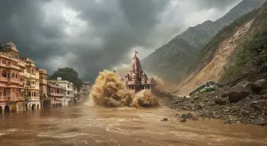 राजस्थान में बाढ़ जैसे हालात, 8 जिलों में स्कूल बंद:प्रयागराज में गंगा चौथी बार लेटे हनुमानजी तक पहुंची; हिमाचल में बस पर लैंडस्लाइड