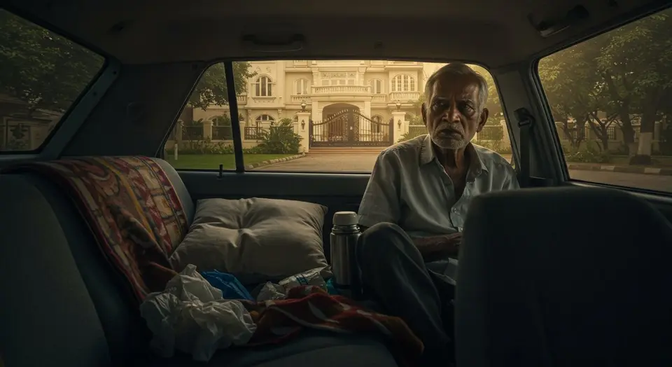 तलाक ने उजाड़ा जीवन: करोड़ों के घर का मालिक होते हुए भी बुजुर्ग कार में रहने को मजबूर!