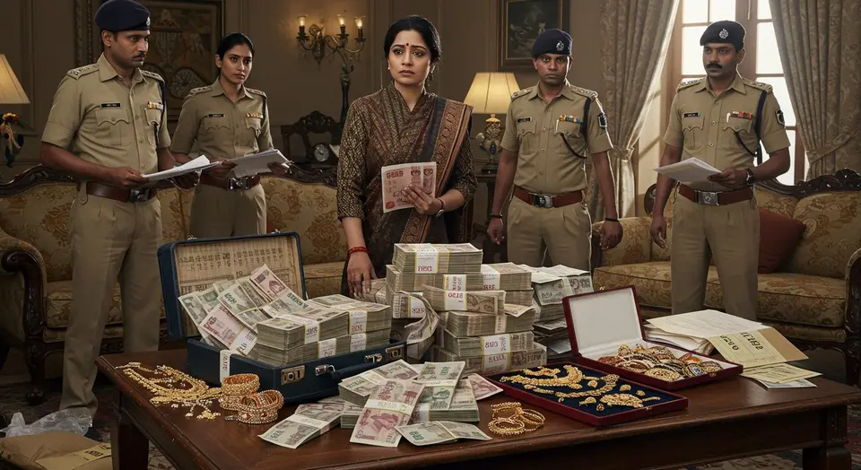 5 साल की सेवा में 2 करोड़ की अकूत संपत्ति: महिला अधिकारी के ठिकानों पर छापेमारी, मुख्यमंत्री भी स्तब्ध