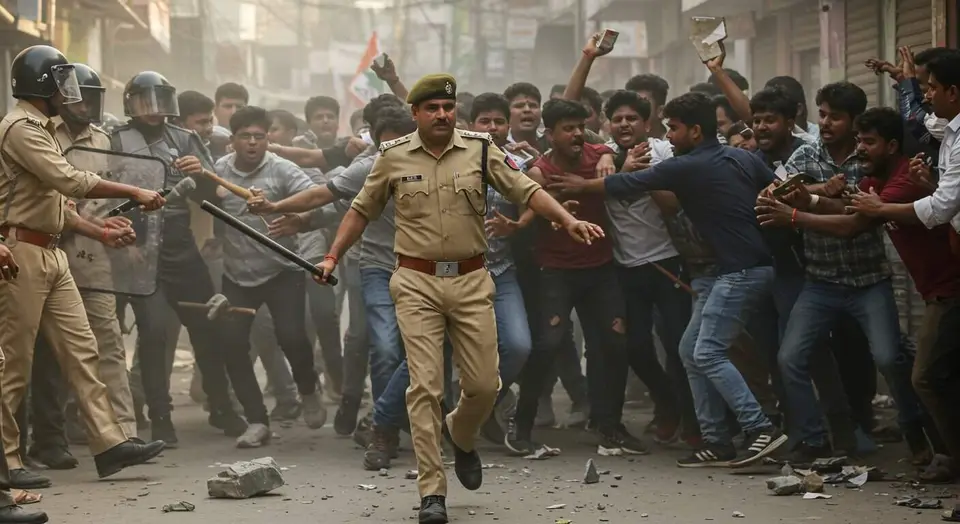 यूपी में हिंसा: ‘आई लव मोहम्मद’ जुलूस रोकने पर बवाल, पुलिस पर पथराव, इंस्पेक्टर के कंधे से नोचे सितारे