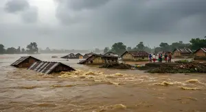 यूपी के लखीमपुर में 5 मकान शारदा नदी में समाए:दक्षिणी राजस्थान में बारिश जारी; दिल्ली में इस सीजन 35% ज्यादा पानी गिरा