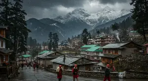 हिमाचल की ऊंची चोटियों पर हो रही बर्फबारी:मनाली का तापमान 8 डिग्री तक लुढ़का, आज 8 जिलों में भारी बारिश-तूफान का ऑरेंज अलर्ट