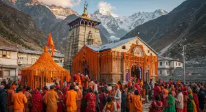 गंगोत्री धाम के कपाट आज बंद होंगे, फूलों से सजा:मां गंगा आएंगी मुखवा, 7 लाख से ज्यादा लोगों ने किए दर्शन