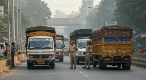 दिल्ली-आज से दूसरे राज्यों के पुराने वाहनों की एंट्री बैन:BS-3 के कॉमर्शियल व्हीकल की एंट्री रोकी; पॉल्यूशन रोकने के लिए फैसला