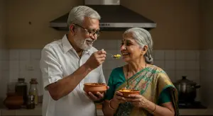 अंकल ने बनाया प्यार भरा खाना, आंटी ने चखा, वीडियो देख लोगों ने कहा – ‘ऐसा रोमांस सिर्फ फिल्मों में देखा था!’
