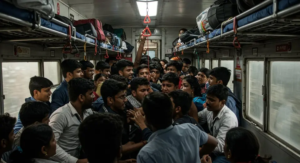 मुरादाबाद: संगम एक्सप्रेस में छात्रों की भिड़ंत, सीट विवाद पर तीन बार चेन पुलिंग से हंगामा
