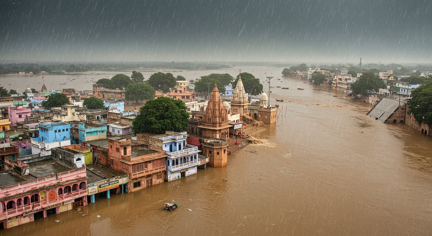 राजस्थान में मूसलाधार बारिश से तबाही, 18 लोगों की मौत; बिहार में बाढ़ का कहर, वाराणसी में गंगा उफान पर