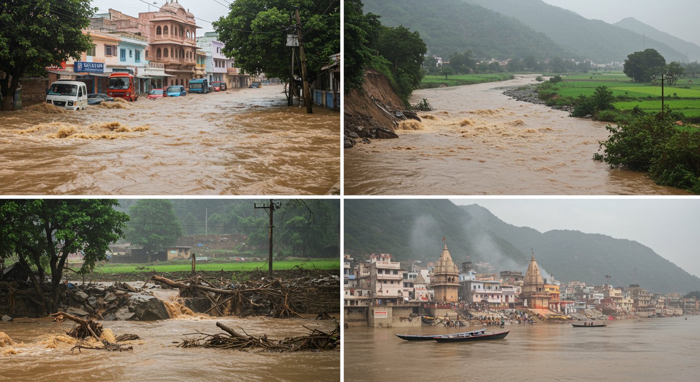 मौसम का कहर: राजस्थान में 6 की मौत, MP में बाढ़, चंडीगढ़-मनाली हाईवे बंद, वाराणसी में गंगा उफान पर