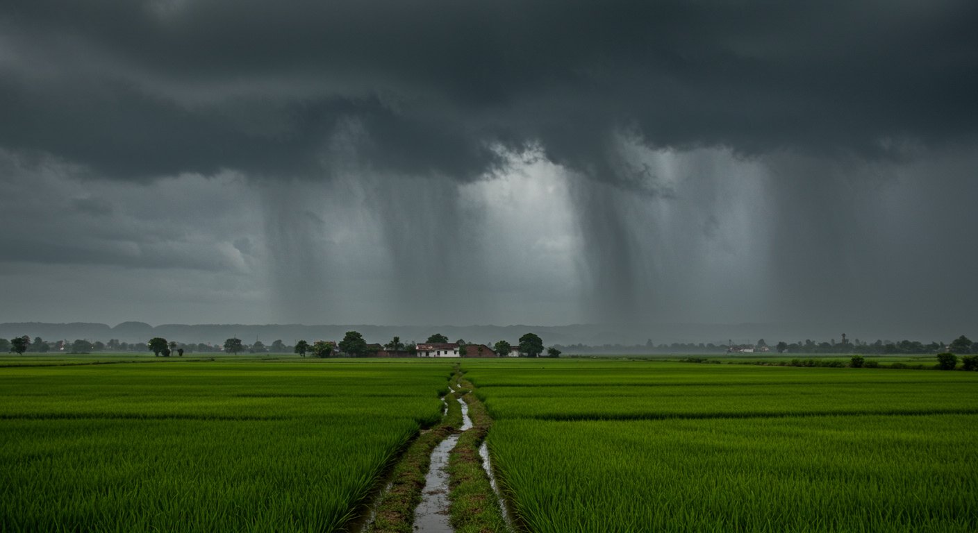 UP: Alert for heavy rain tomorrow in Terai districts, Monsoon trough line shifted north - Big change in weather!