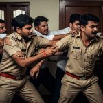 Police attacked in Aligarh: Sub-inspector and constable who went for investigation beaten, uniform torn, locked in room.
