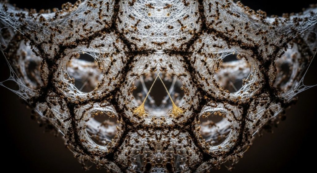 Ants' Astonishing Feat: Together They Built a Beautiful and Dangerous Web, Video Goes Viral!
