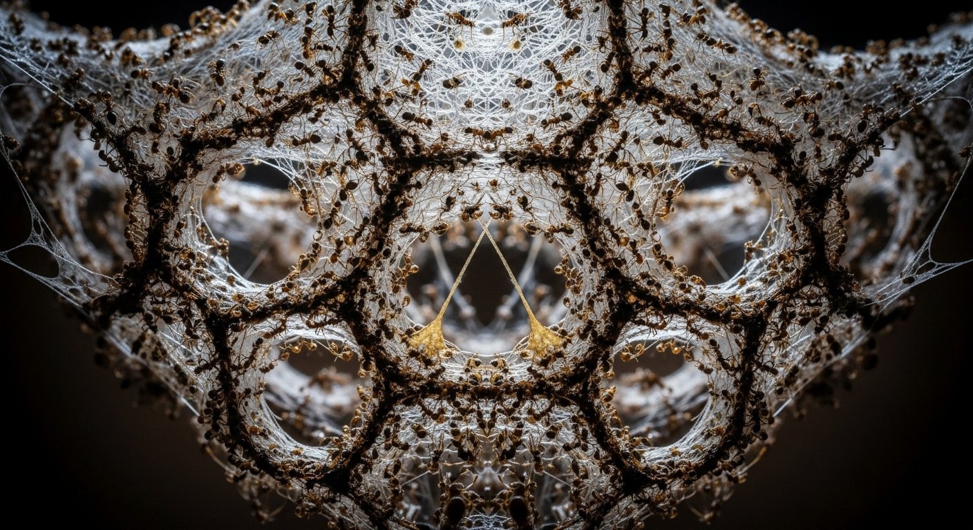 Ants' Astonishing Feat: Together They Built a Beautiful and Dangerous Web, Video Goes Viral!