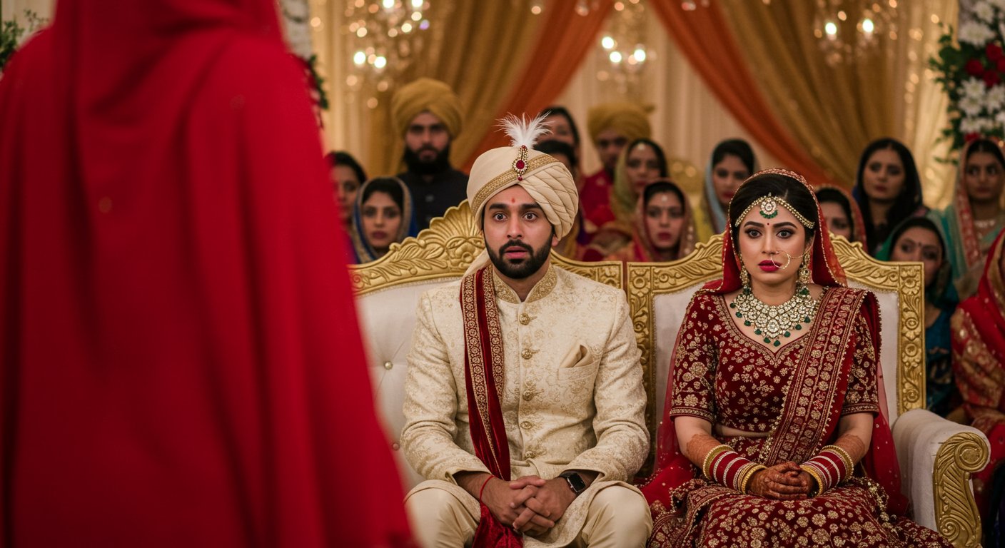 Girlfriend's Red Burqa Drama at Nikah Stuns Groom and Bride!