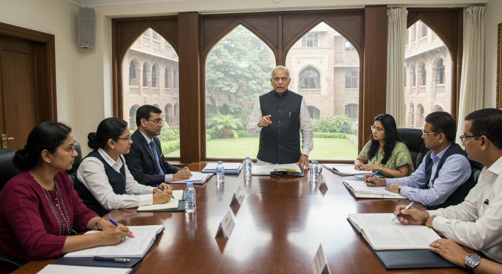 Major Inspection at Dr. Bhimrao Ambedkar University: Chancellor Reviewed Progress, Issued Strict Directives to Improve Functioning