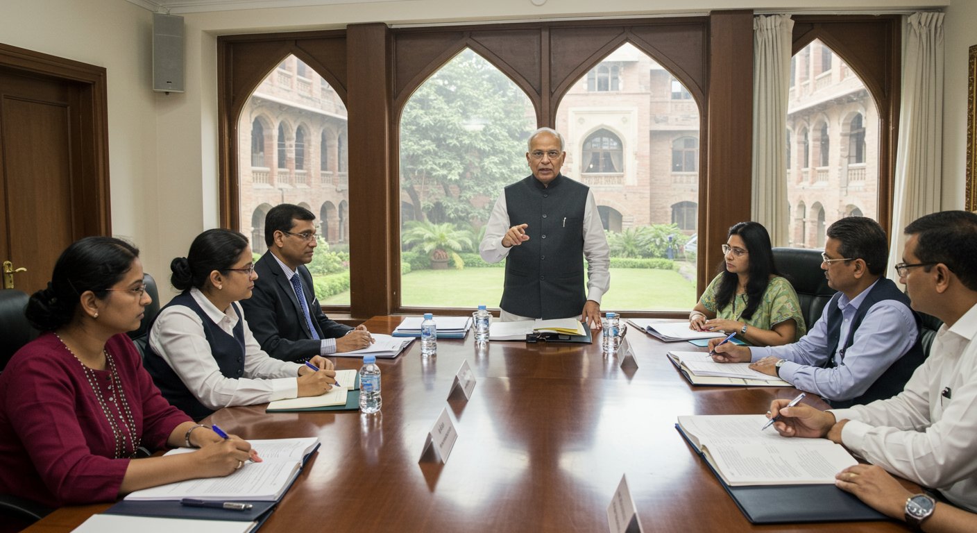 डॉ. भीमराव आंबेडकर विश्वविद्यालय में बड़ा निरीक्षण: कुलाधिपति ने परखी प्रगति, कामकाज सुधारने के लिए दिए कड़े निर्देश