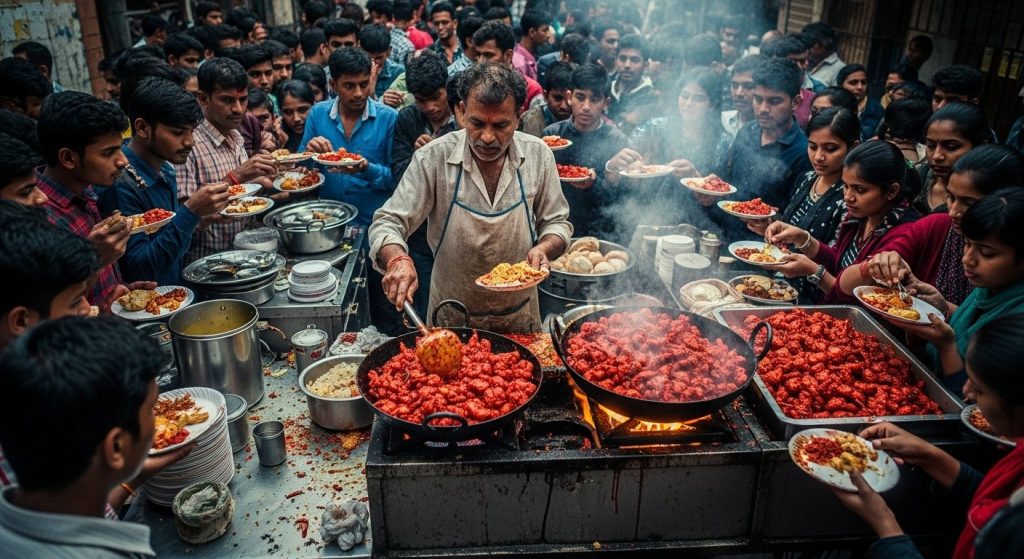 This person was serving 'death' for ₹10! Customers ate chili-chicken and received 'corona'.