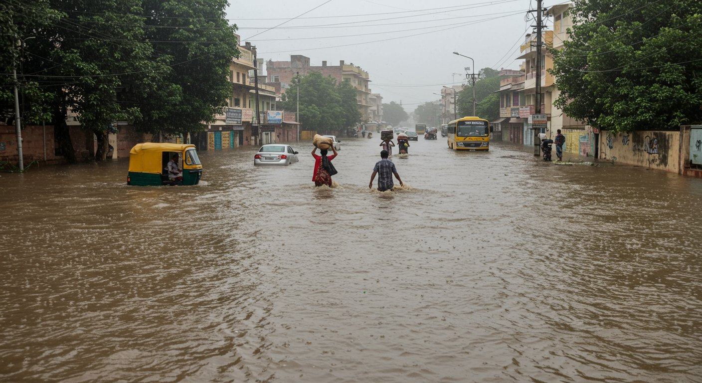 Nature's Fury in Agra: Calamitous Rains Lash, Highway Turns into a Lake, Roads Submerged; What's Next for the Weather?
