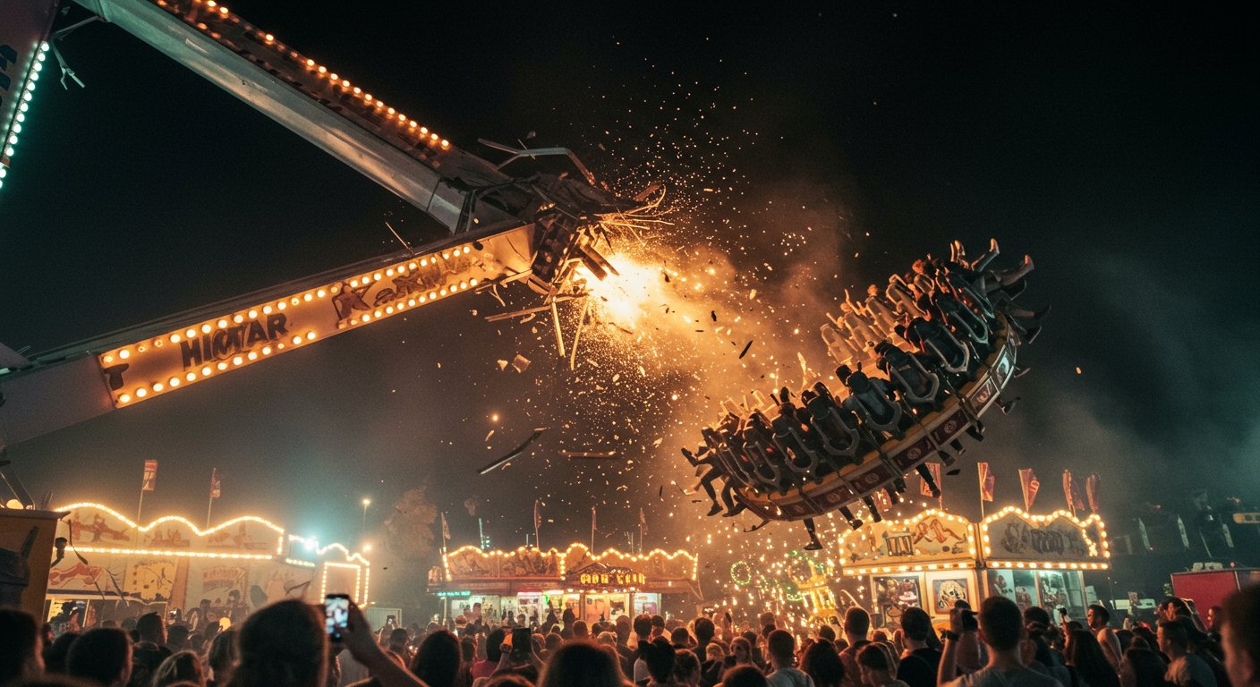 Horrific Accident on 360-Degree Swing Ride: Ride Broke in Mid-Air During Third Round, Watch Terrifying Video