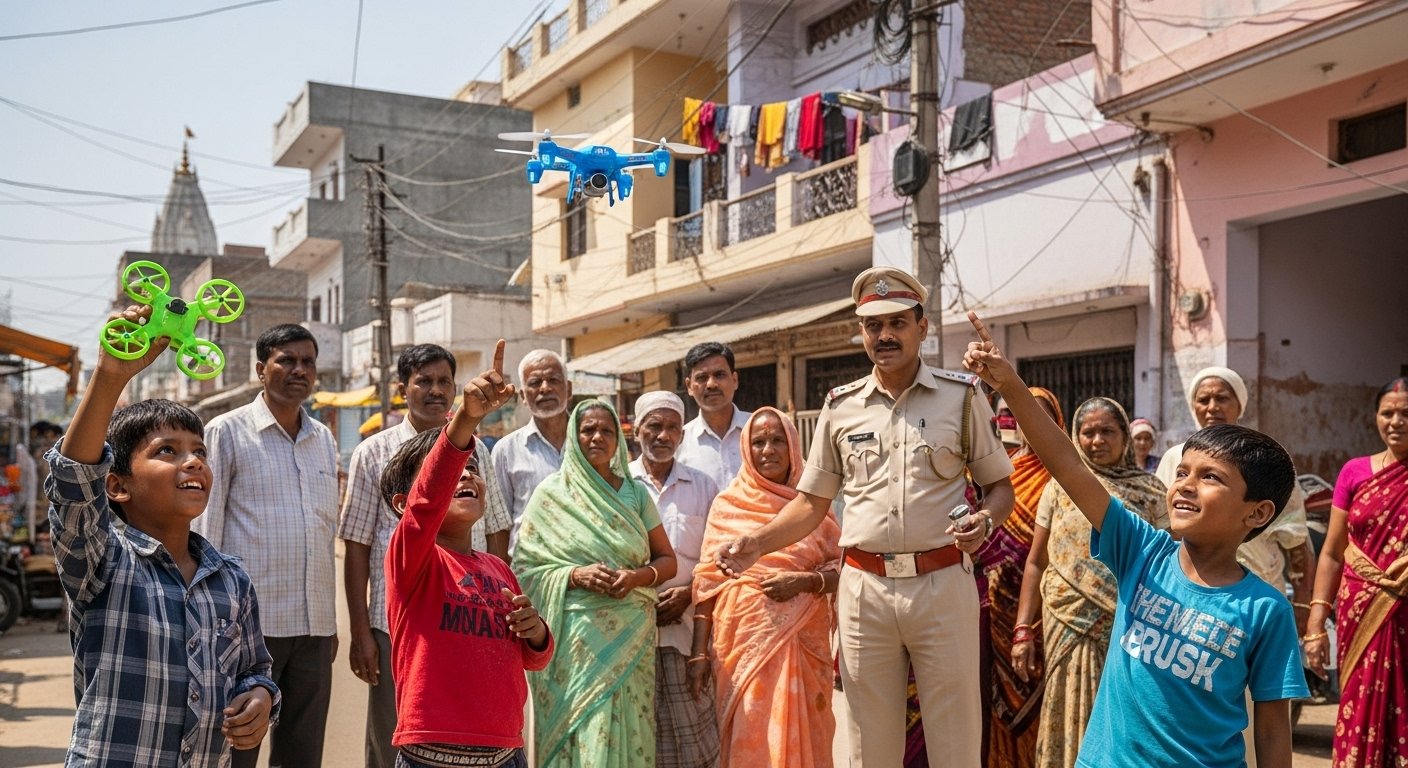 Truth Behind 'Drone' Panic in Bareilly Revealed: Police Say Don't Pay Attention to Rumors, They Are Just Children's Toys!