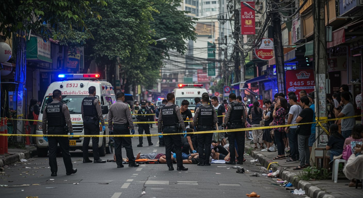 Tragic Incident in Bangkok: Elderly Man Kills 6, Injures 3 in Indiscriminate Firing; Attacker Shoots Himself.