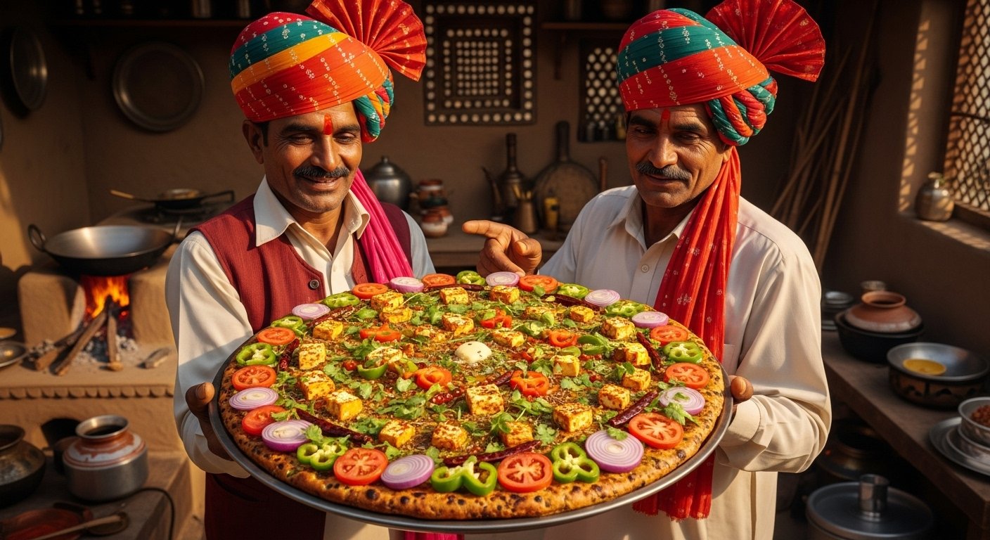 राजस्थानी मर्दों ने बनाया ‘पिज्जा का बाप’! वीडियो देख आप भी कहेंगे ‘वाह’