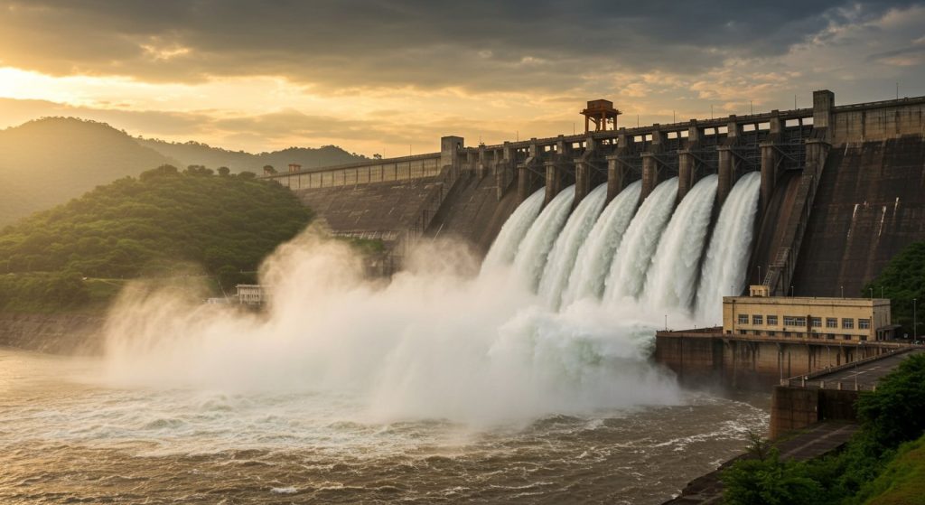 Flood alert in Telangana-Andhra! Nagarjuna Sagar Dam gates opened after 18 years