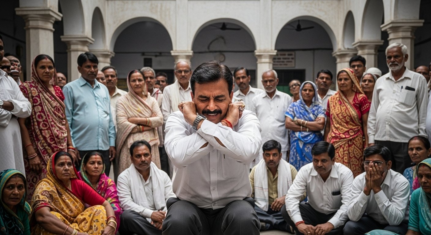 UP: SDM publicly performs ear-holding sit-ups at Tehsil office, video goes viral; Know the reason.