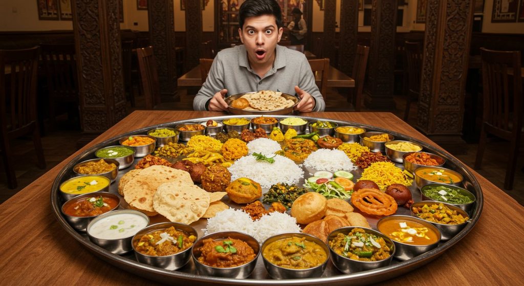 Delhi's '56-inch thali' had caused a sensation; eat it to win millions and a chance for Kedarnath pilgrimage!