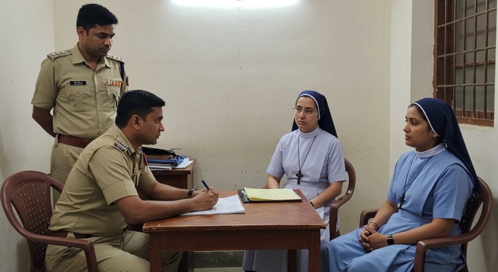 UP: Human Trafficking and Religious Conversion...Two Nuns Arrested in Durg, Agra Connection Emerges; Police Investigate