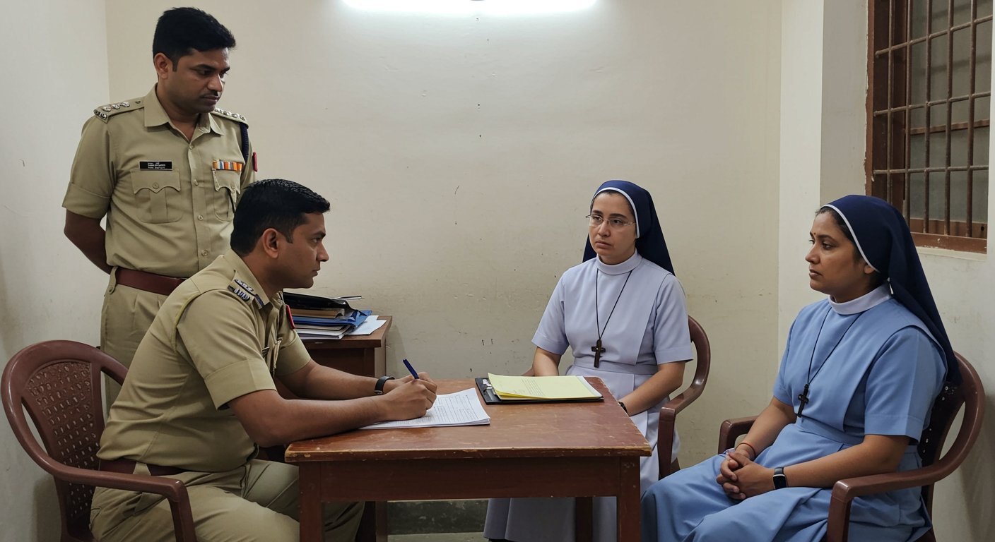 UP: Human Trafficking and Religious Conversion...Two Nuns Arrested in Durg, Agra Connection Emerges; Police Investigate