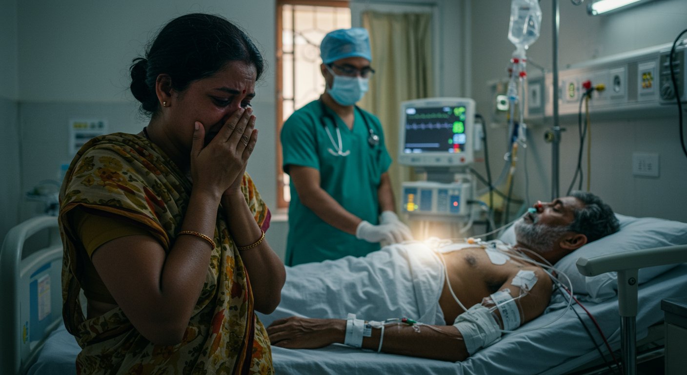 Husband met with an accident, suffered two heart attacks; when everyone thought he was dead, then this miracle happened!