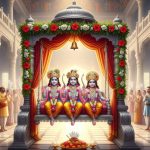 Sawan Fervor in Ayodhya: Ram Lalla with His Brothers on a Silver Swing; Devotees Spellbound by New Form