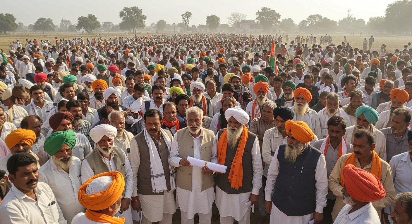 Farmers' Mahapanchayat: Memorandum Submitted to CM Yogi, Warning of Major Agitation; Anger Erupts Over These Demands