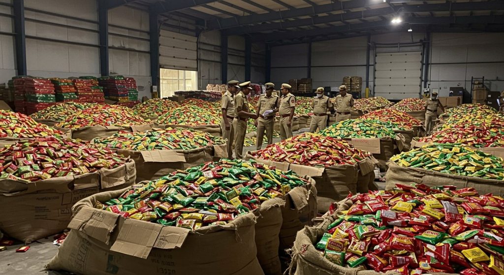 Major Crackdown in Mainpuri: Criminal Intelligence Wing Seizes Illegal Paan Masala Worth Rs 50 Lakh