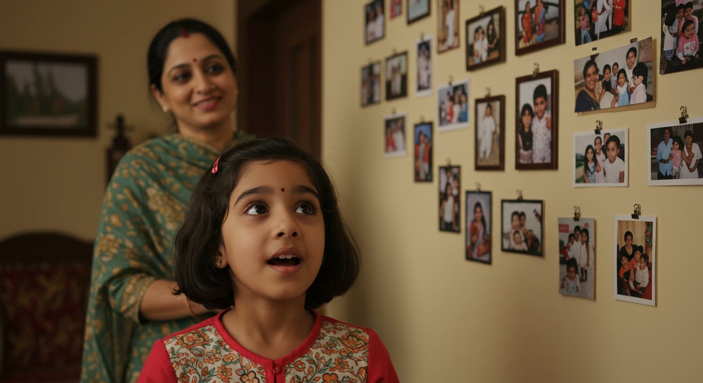 मां ने दीवार पर लगाई परिवार की तस्वीरें, बेटी अपनी फोटो देख हुई हैरान, जानें क्यों!