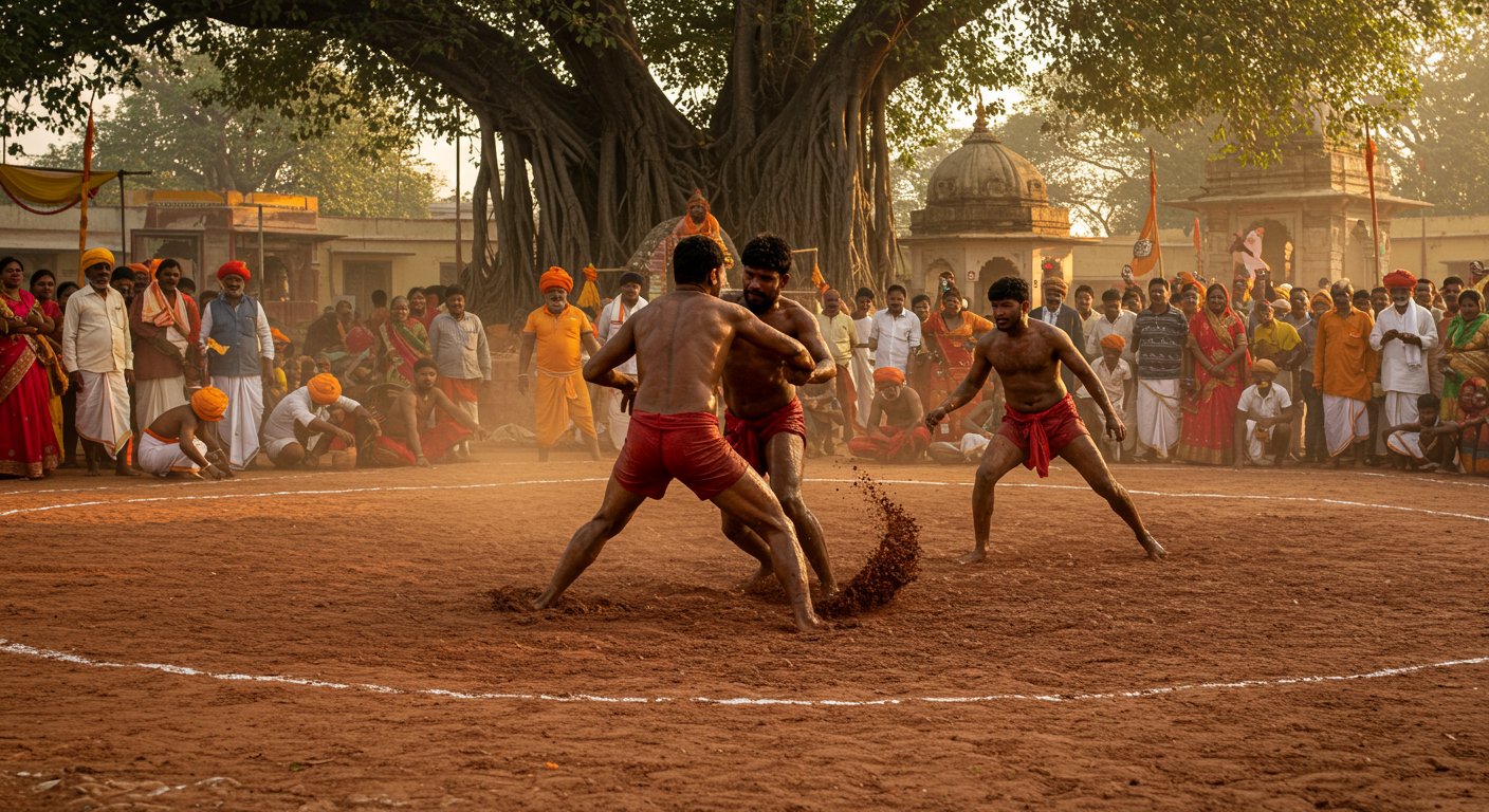 Naga Panchami 2025: Wrestlers' Challenges Echoed in Akharas, Prowess Displayed in Wrestling Dangal