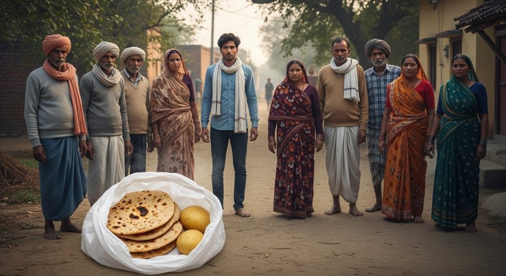 Pilibhit: Villagers Apprehend 'Roti-Aloo' Suspect in Morning; Village Vigilance Increased