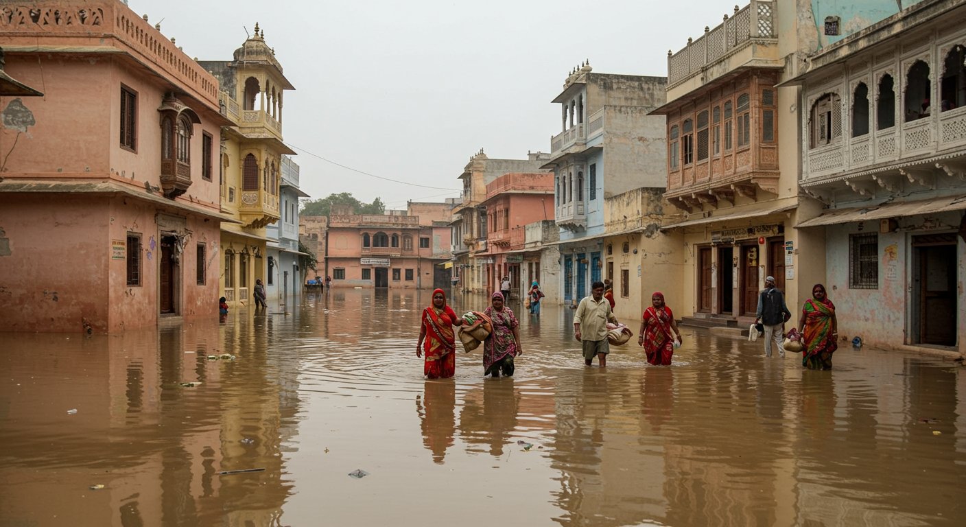 Floods wreak havoc in Rajasthan-Madhya Pradesh, schools closed in 18 districts; Water up to 5 feet in homes in Sawai Madhopur, Chandigarh-Manali Highway washed away at 3 places