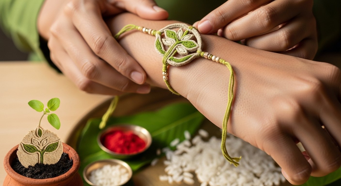 Raksha Bandhan 2025: Rakhi Made From Cow Dung Will Grow Tulsi Plant When Discarded!