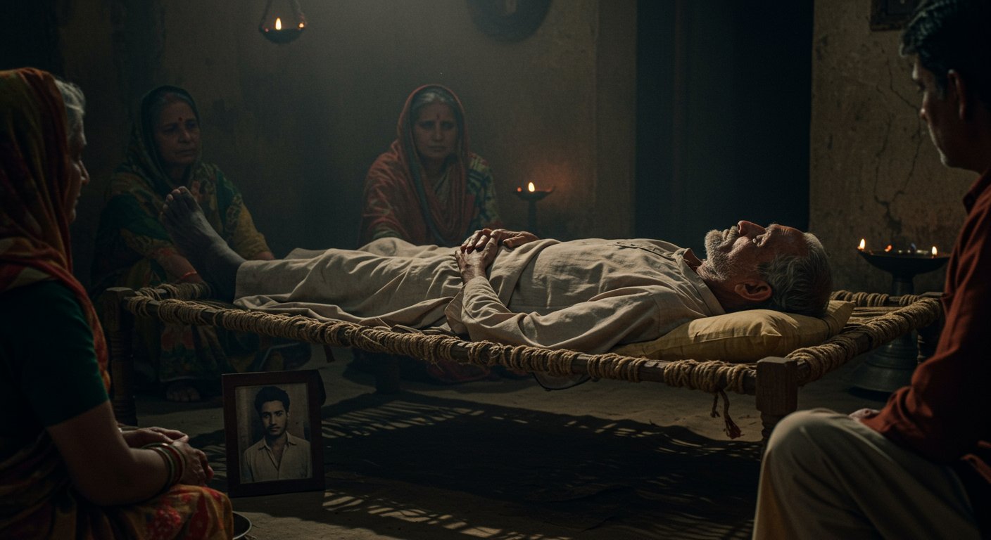 UP: Father passes away as son's body fails to arrive from Algeria, an agonizing death by waiting.