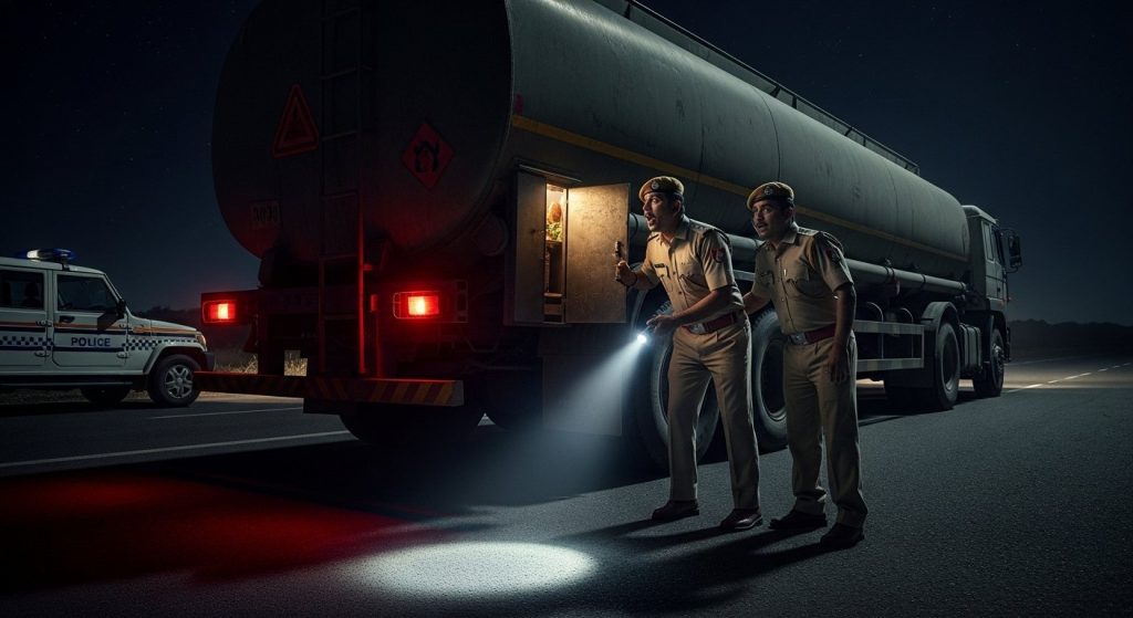 Strange Sounds From Oil Tanker... Police Stopped And Opened It, Were Stunned, Video Goes Viral