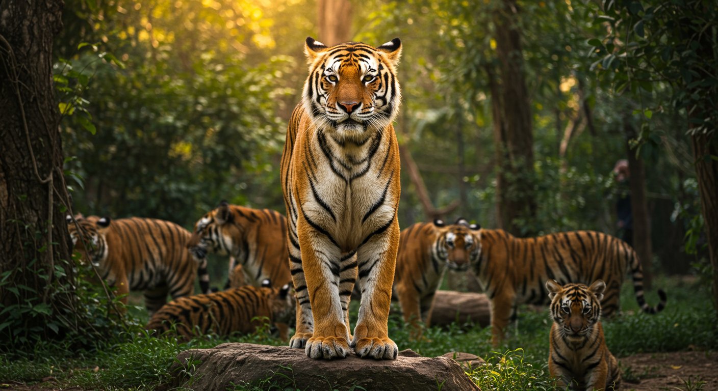 Tiger Day: UP Celebrates as Lucknow Zoo Thrives with 11 Tigers, Including 9-Year-Old 'Jai'; Numbers Continue to Rise